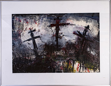 Cross of Iron_printing ink on paper_2009_50x70